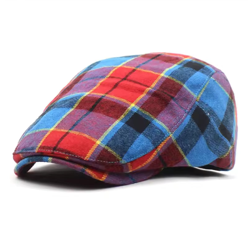 Warren | Classic Plaid Tartan Flat Cap