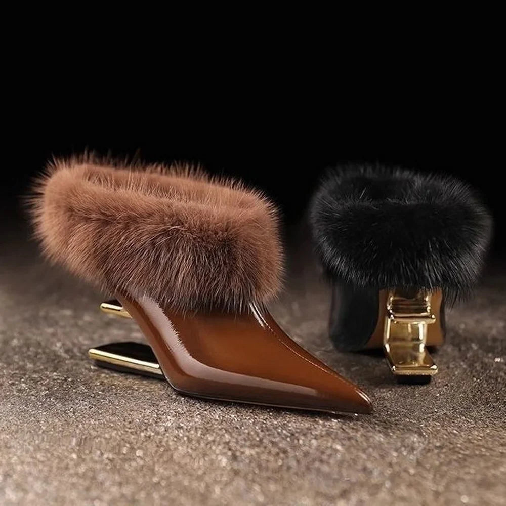 Warren | Stylish Whisper Furry Heels