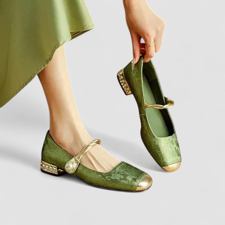 Warren | Classic Mary Jane Block Heel Shoes