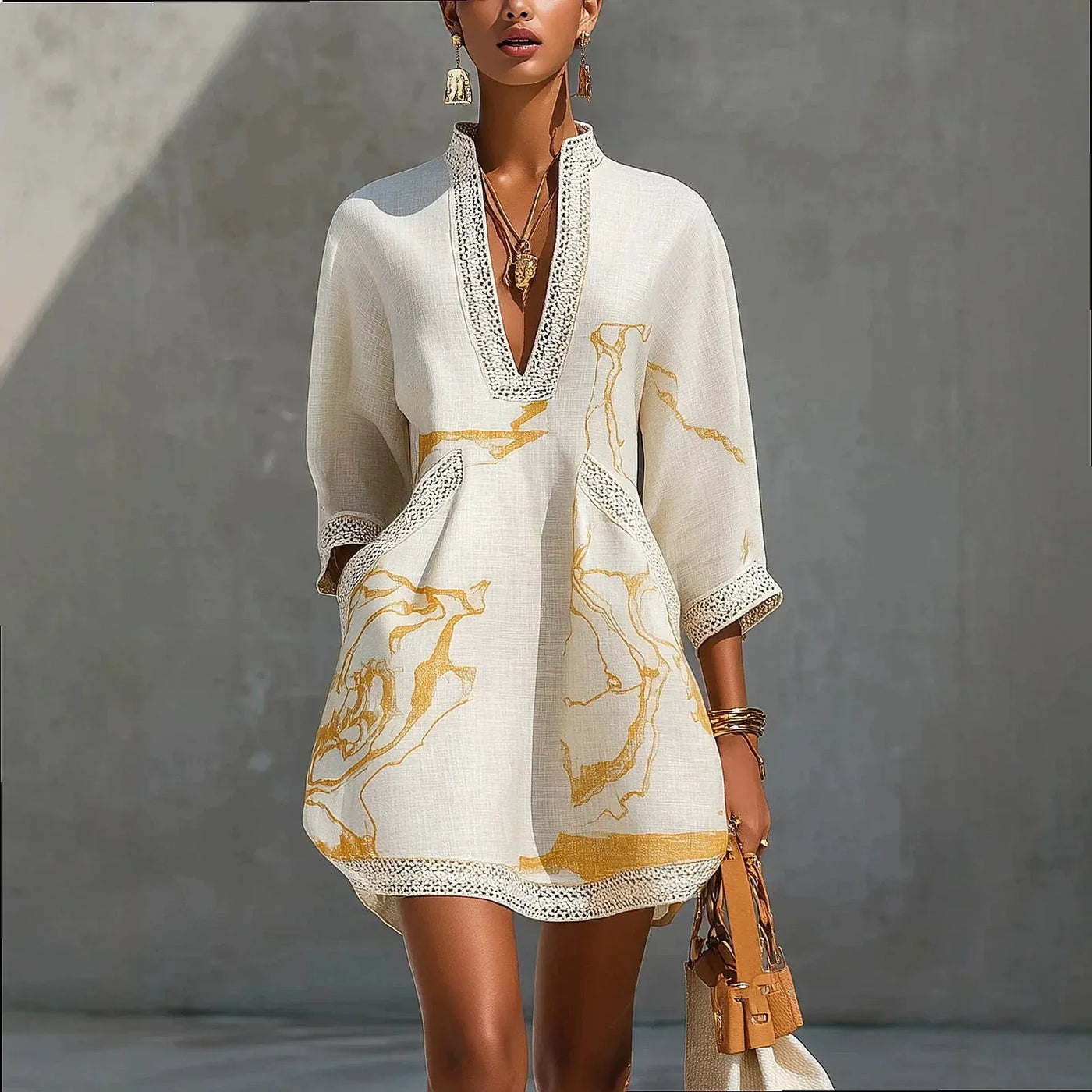 Warren | Elegant V-Neck Mini Dress