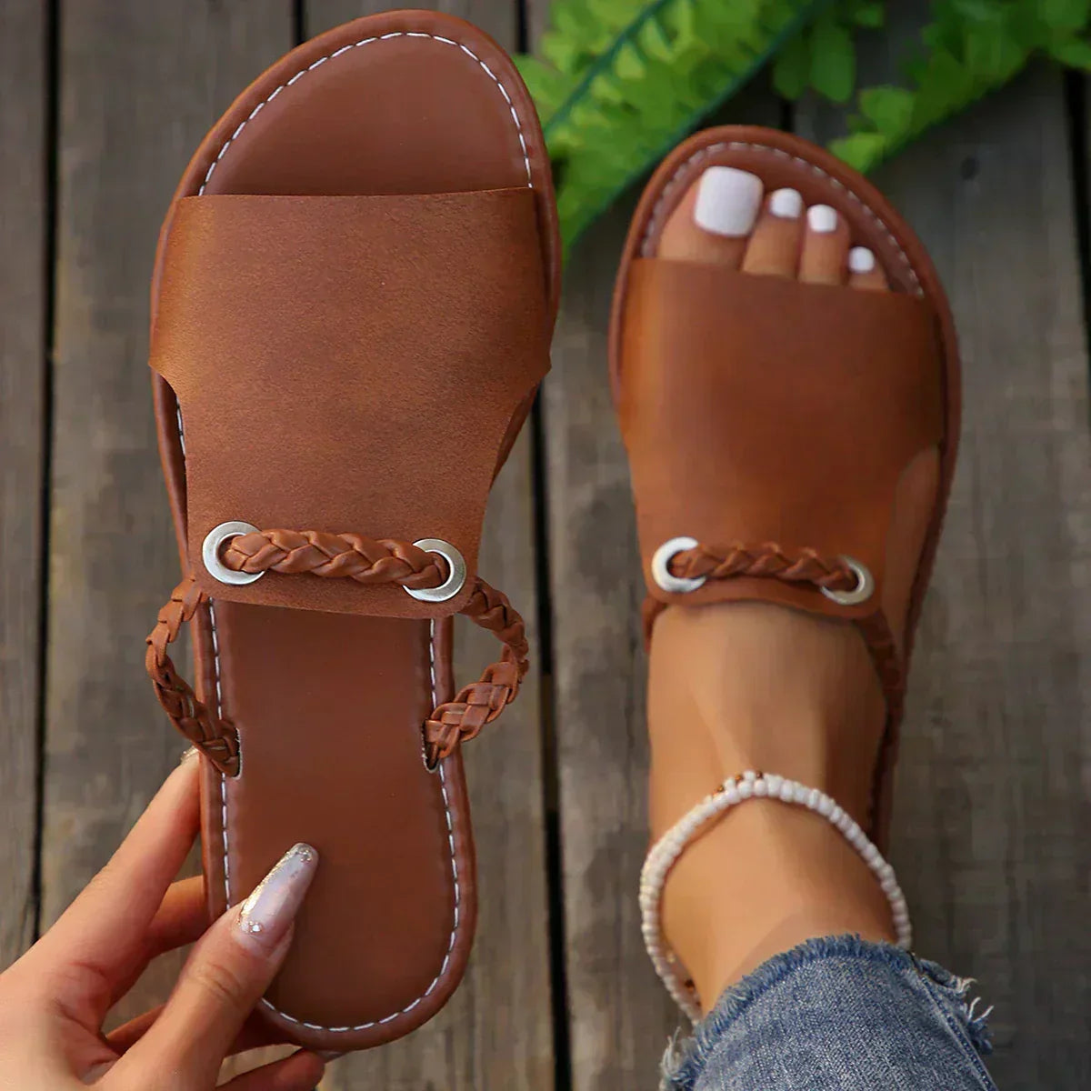 Warren | Elegant Woven Boho Sandal