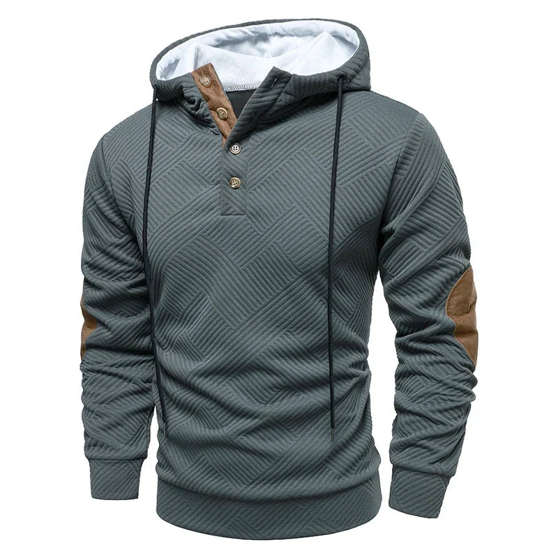 Warren | Stylish Hooded Button Sweater