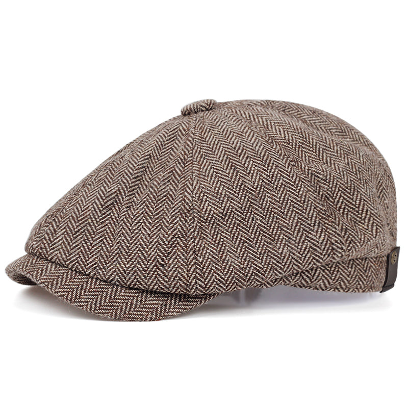 Warren | Classic Textured Flat Cap
