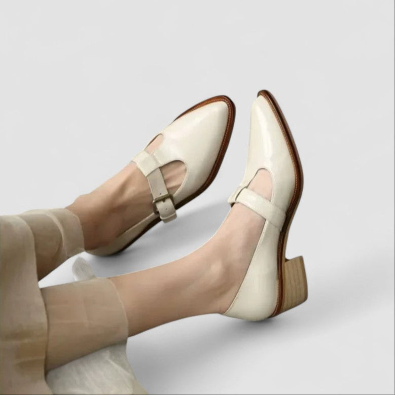Warren | Classic Pointed T-Bar Mary Jane Shoes