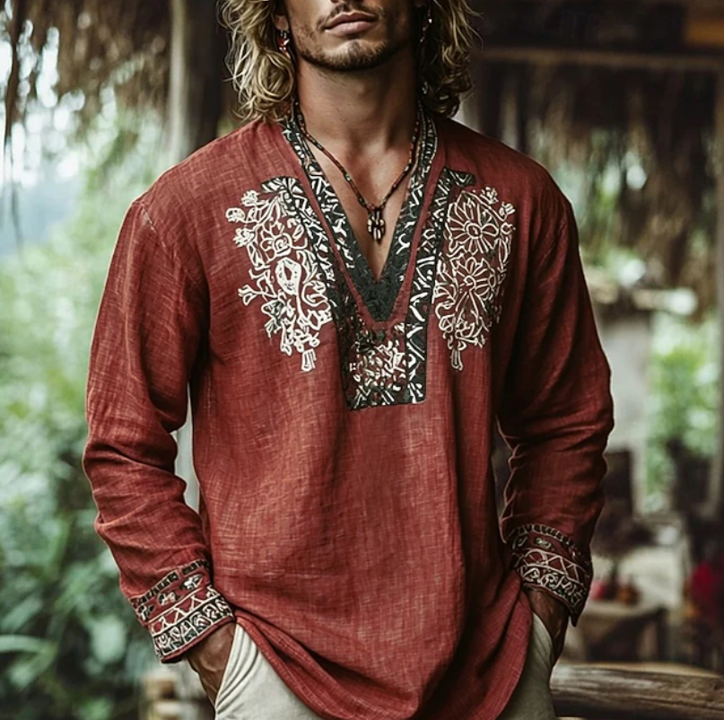 Warren | Casual Embroidered Resort Shirt