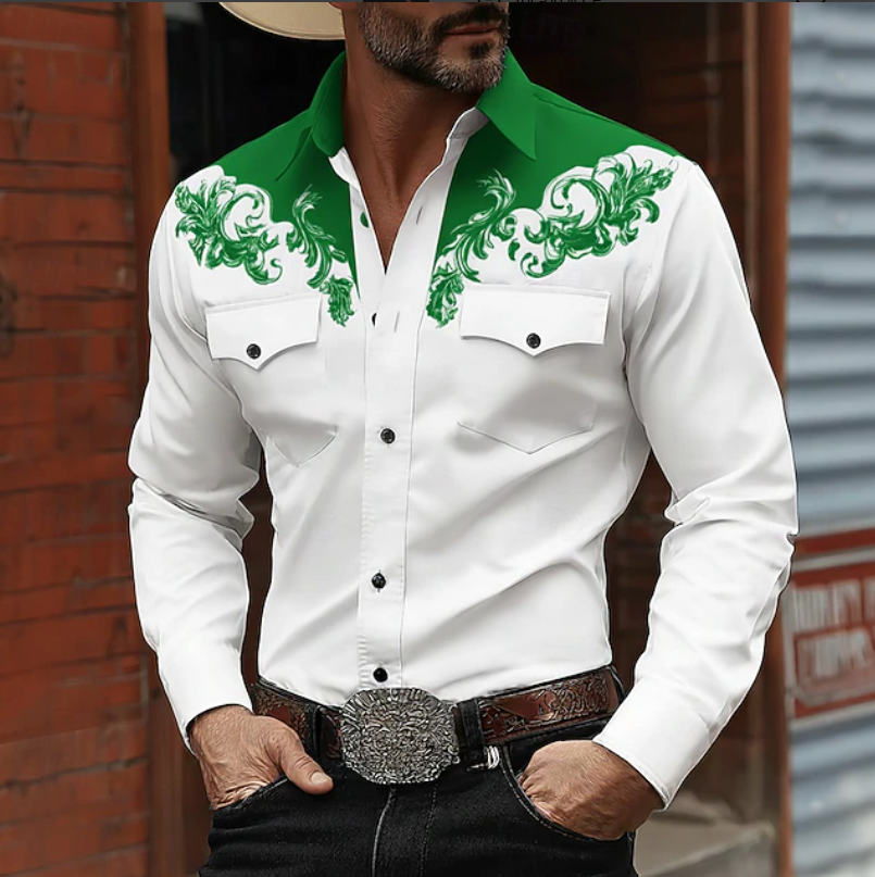 Warren | Western Embroidered Button Shirt
