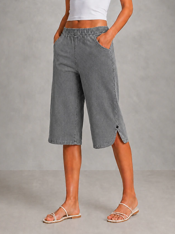 Warren | Capri Stretchable Wide Leg Pants