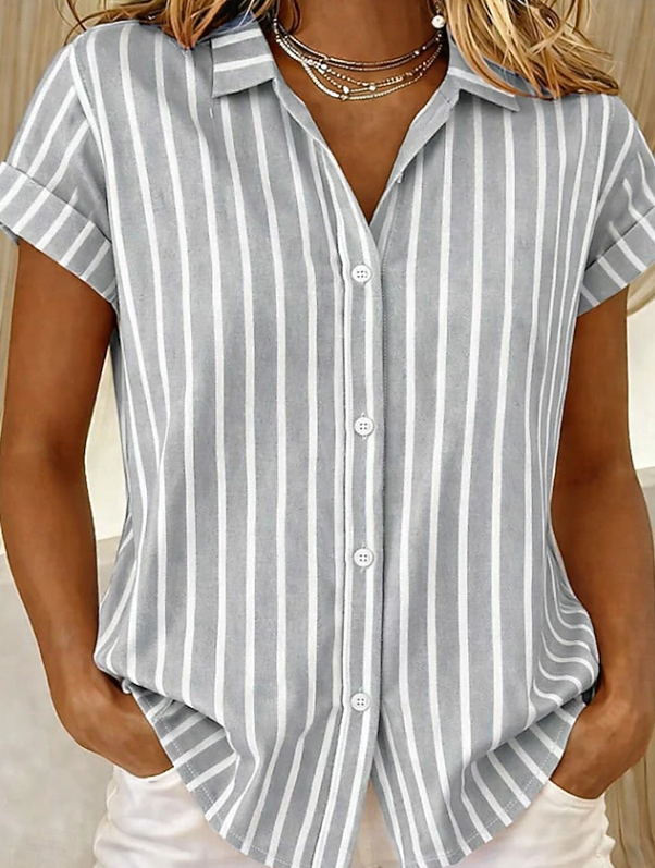 Warren | Short Sleeve Striped Vintage Shirt