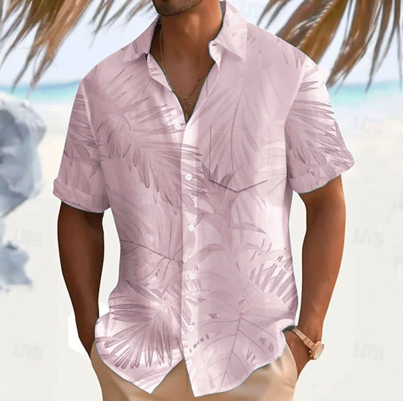Warren | Tropical Print Short Sleeve Shirt