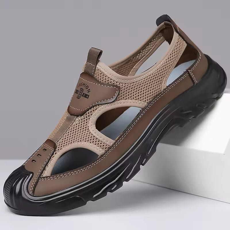 Warren | Premium Slip-On Closed Toe Sandals