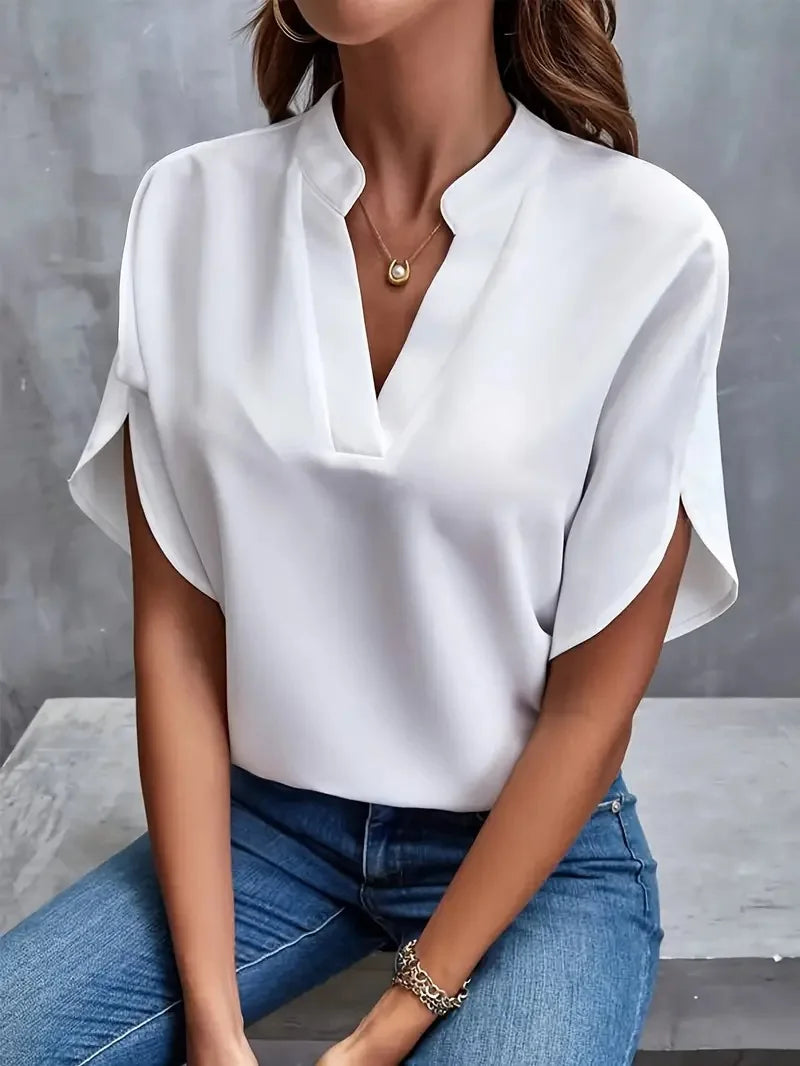 Warren | SOFT ELEGANT V-NECK BLOUSE