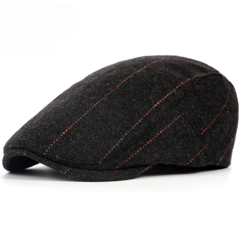 Warren | Heritage Pinstripe Stitch Flat Cap