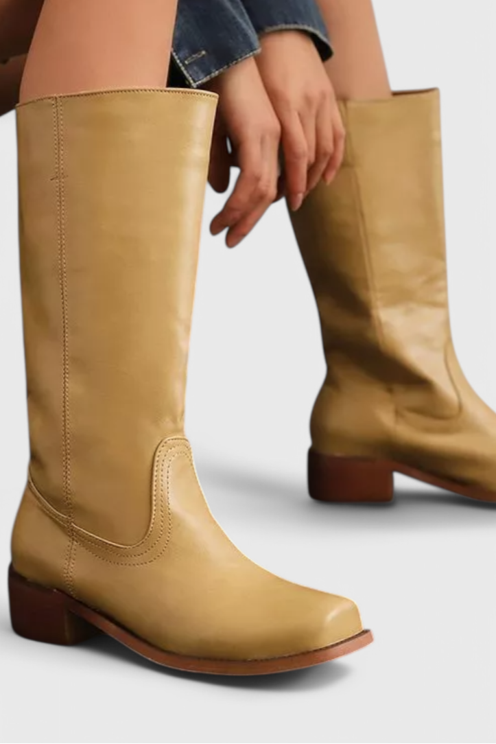 Warren | Classic Knee-High Heeled Boots