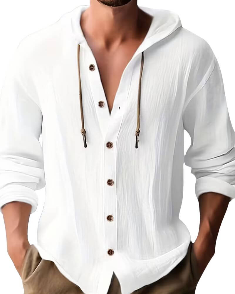 Warren | Classic Hooded Long Sleeve Shirt