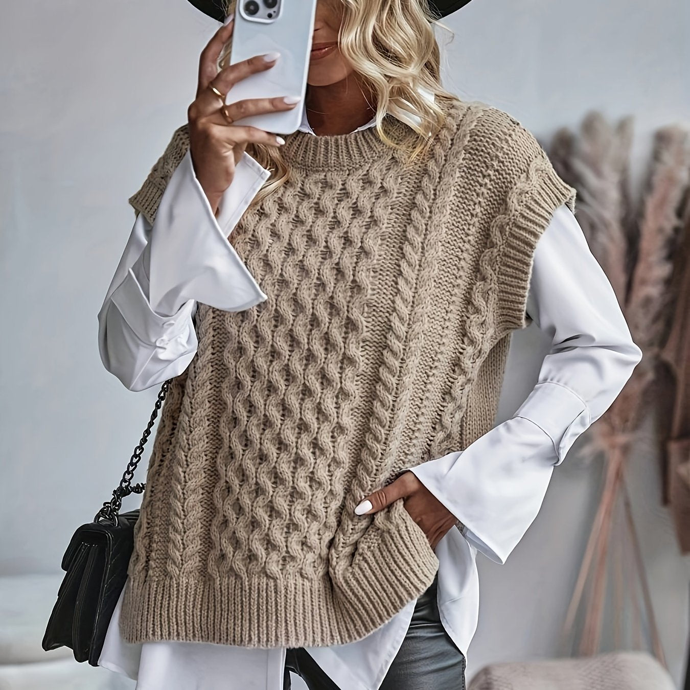 Warren | Cable-Knit Sleeveless Vest