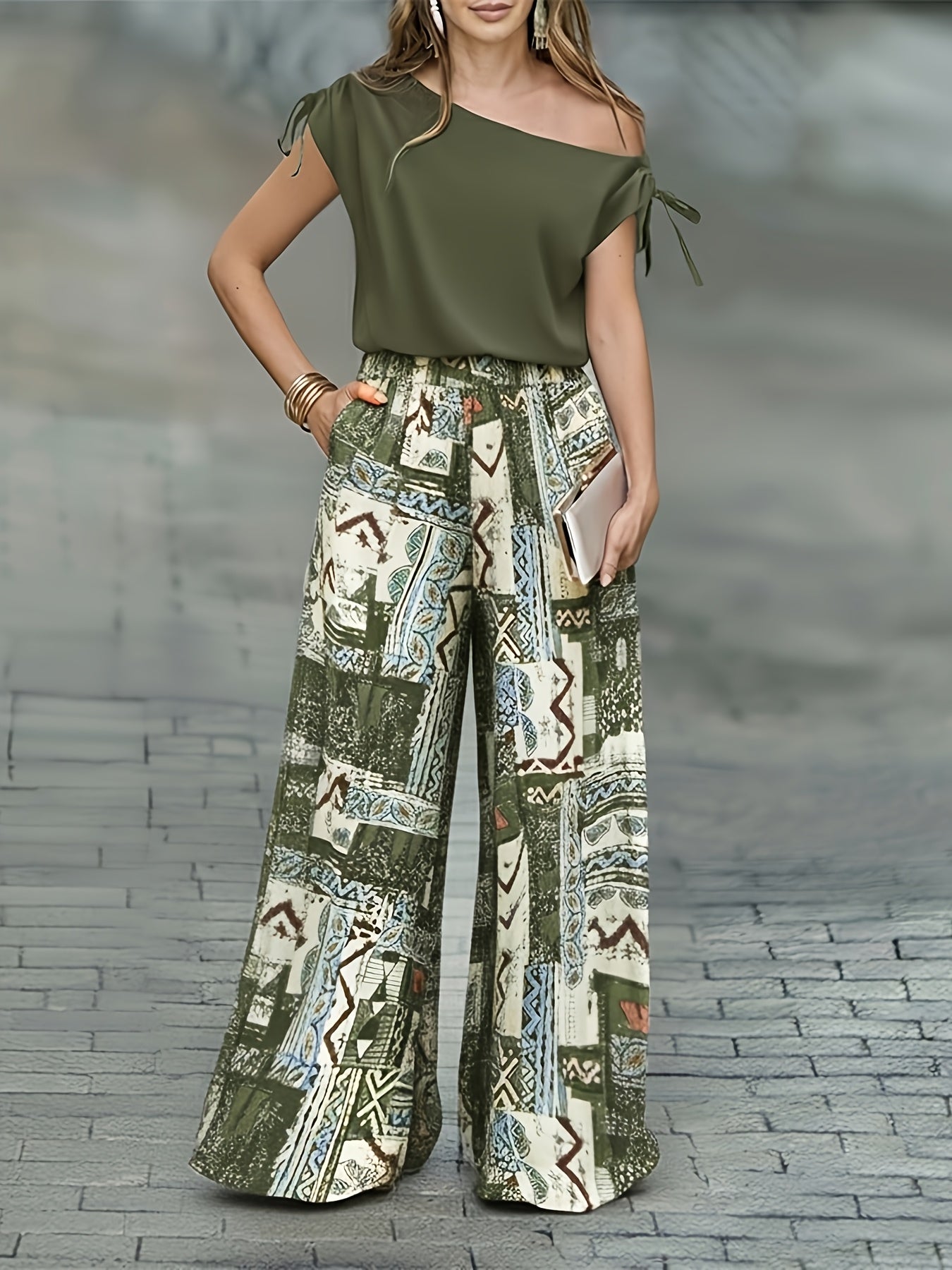 Warren | Elegant Wide-Leg Two-Piece Set