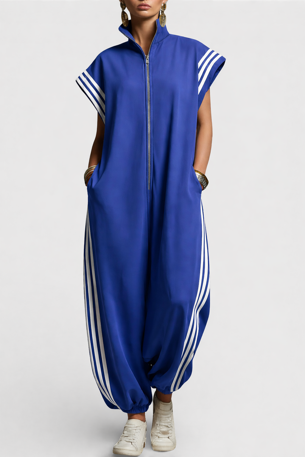 Warren | Stylish Sleeveless Zip Neck Jumpsuit