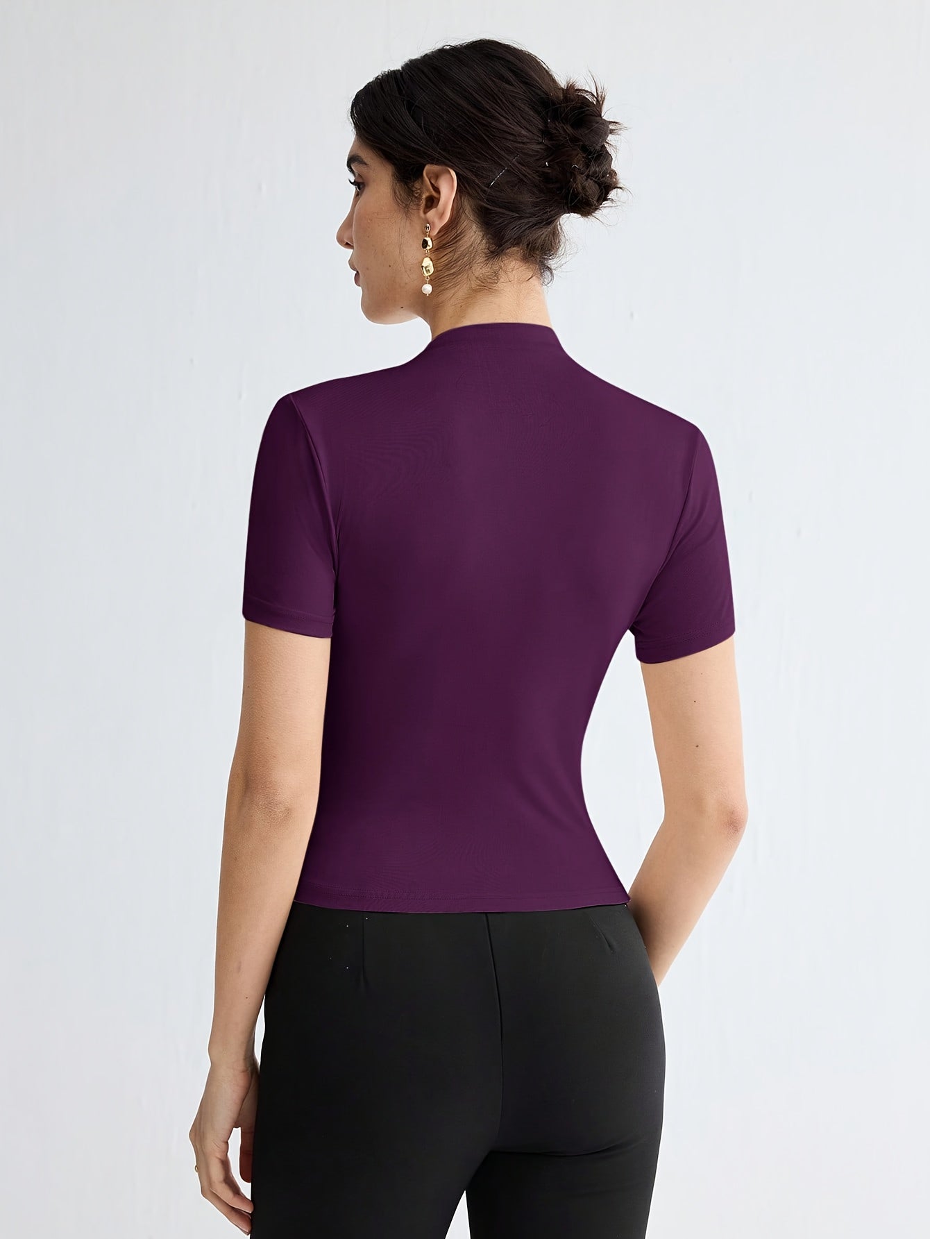 Warren | Fitted Mock-Neck Top