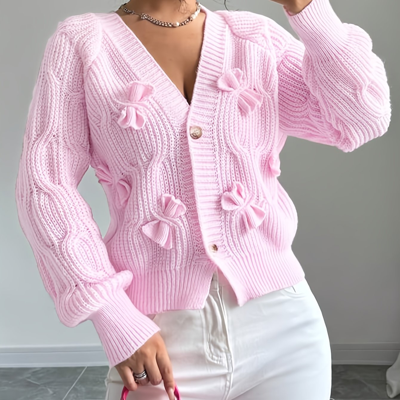 Warren | Soft Bow-Detail Cardigan