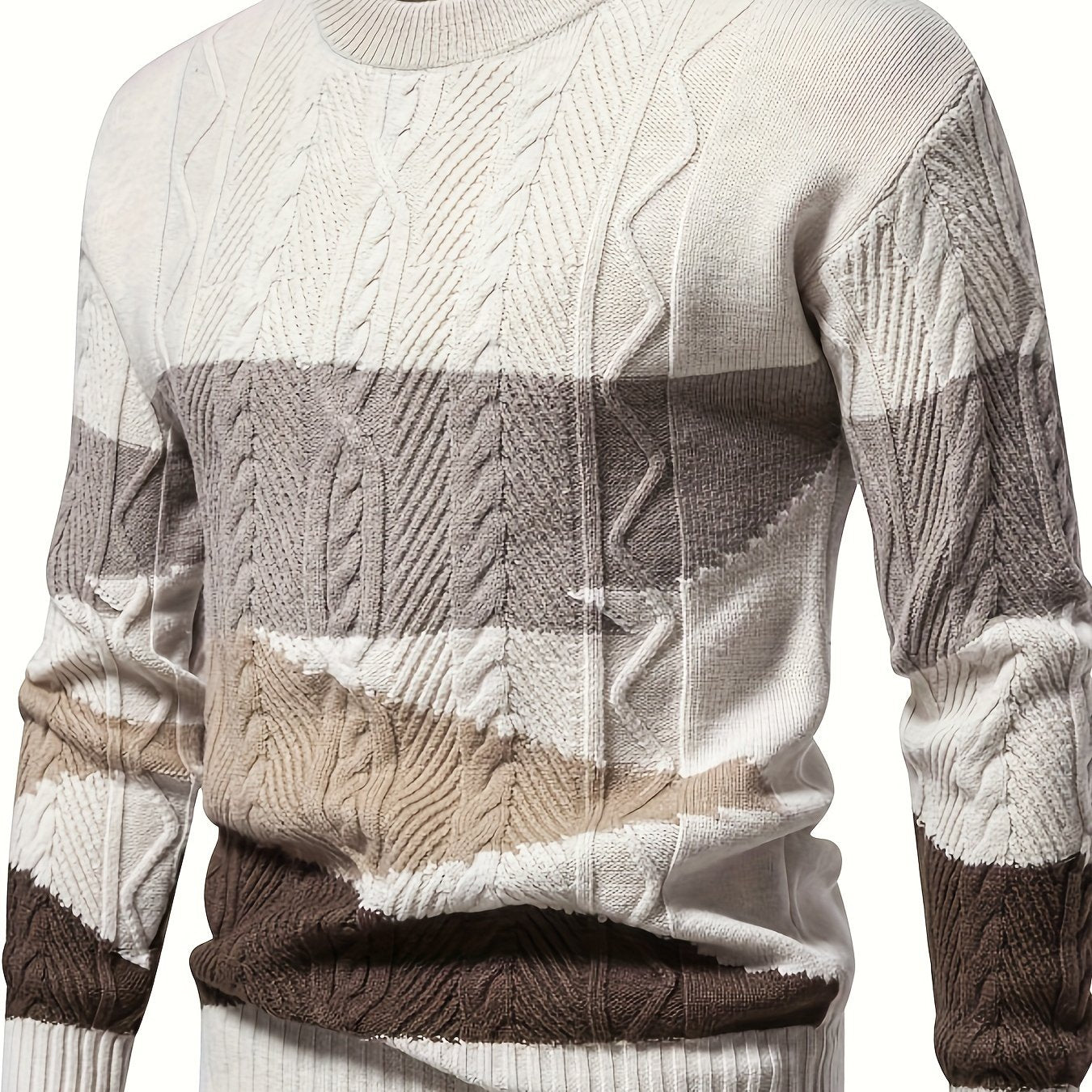 Warren | Textured Colour-Block Sweater