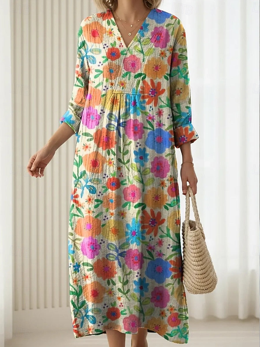 Warren | Floral Multicolour Everyday Comfort Dress