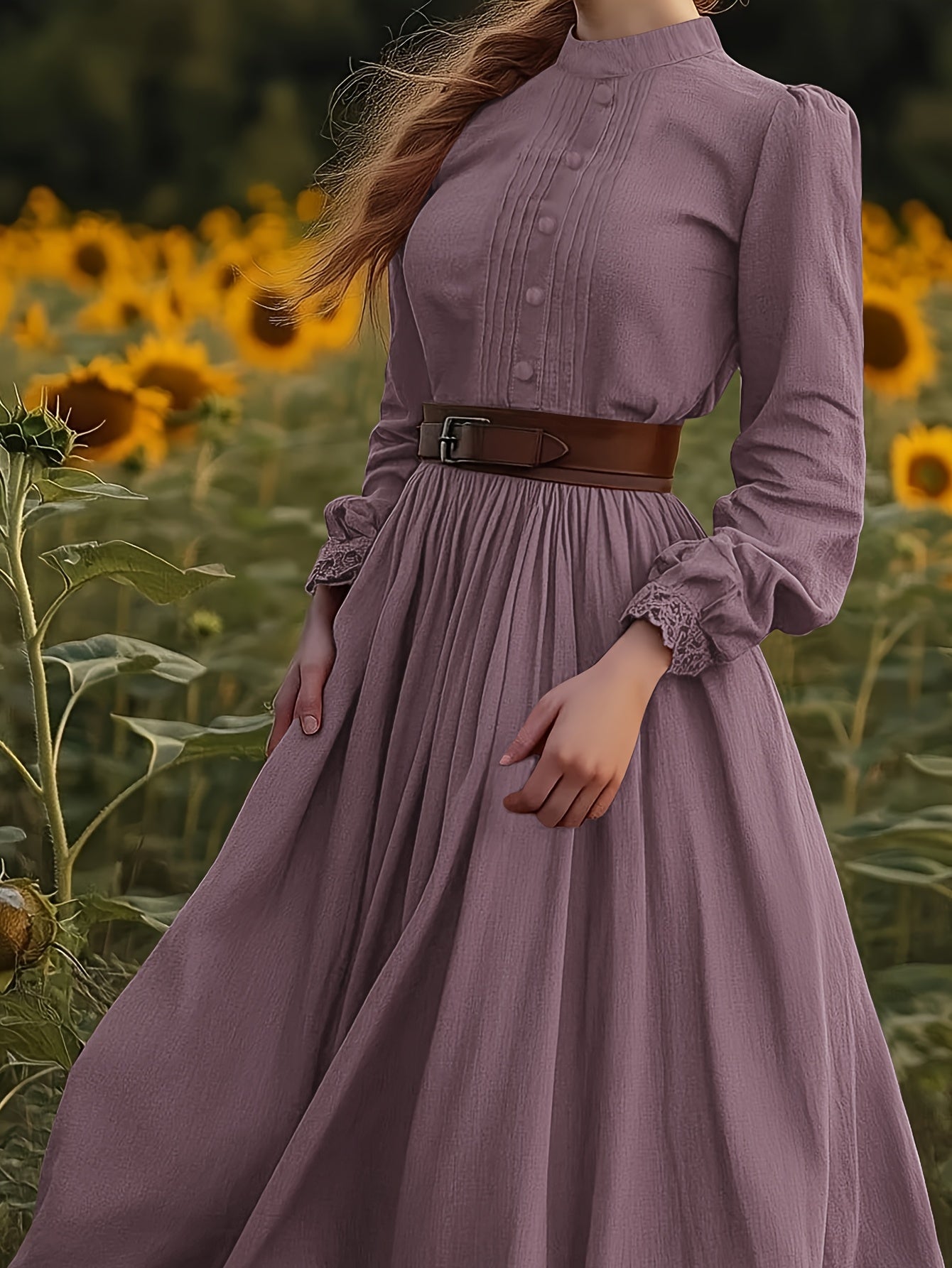 Warren | Romantic High-Neck Maxi Dress