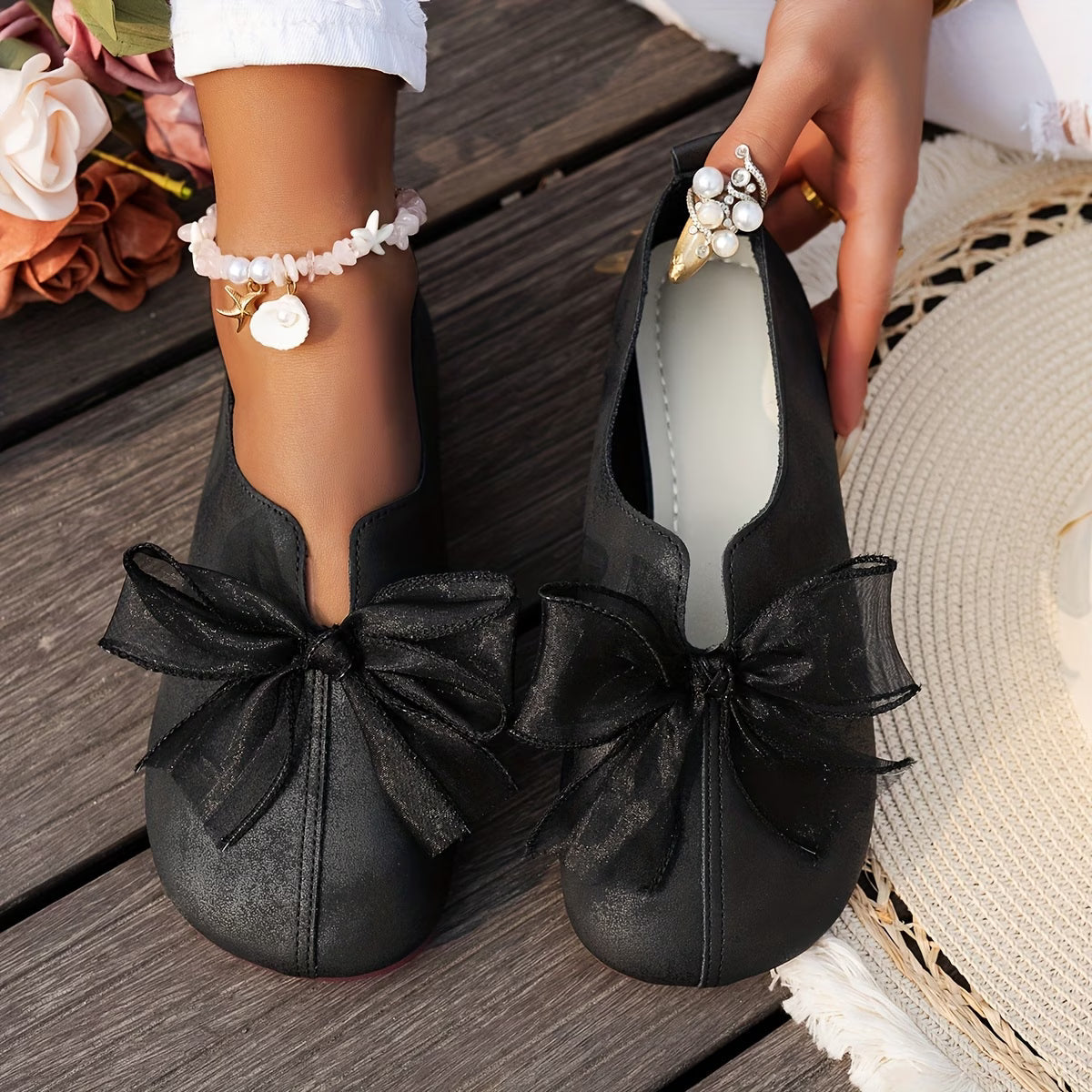 Warren | Butterfly Ribbon Lightweight Slip-On Shoes