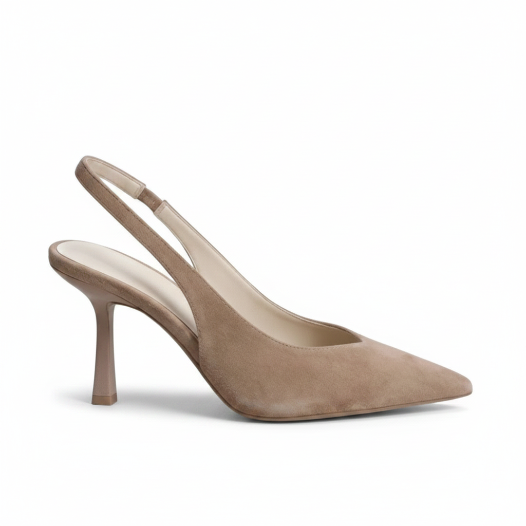 Warren | Leopard Print Pointed Toe Slingback Heels