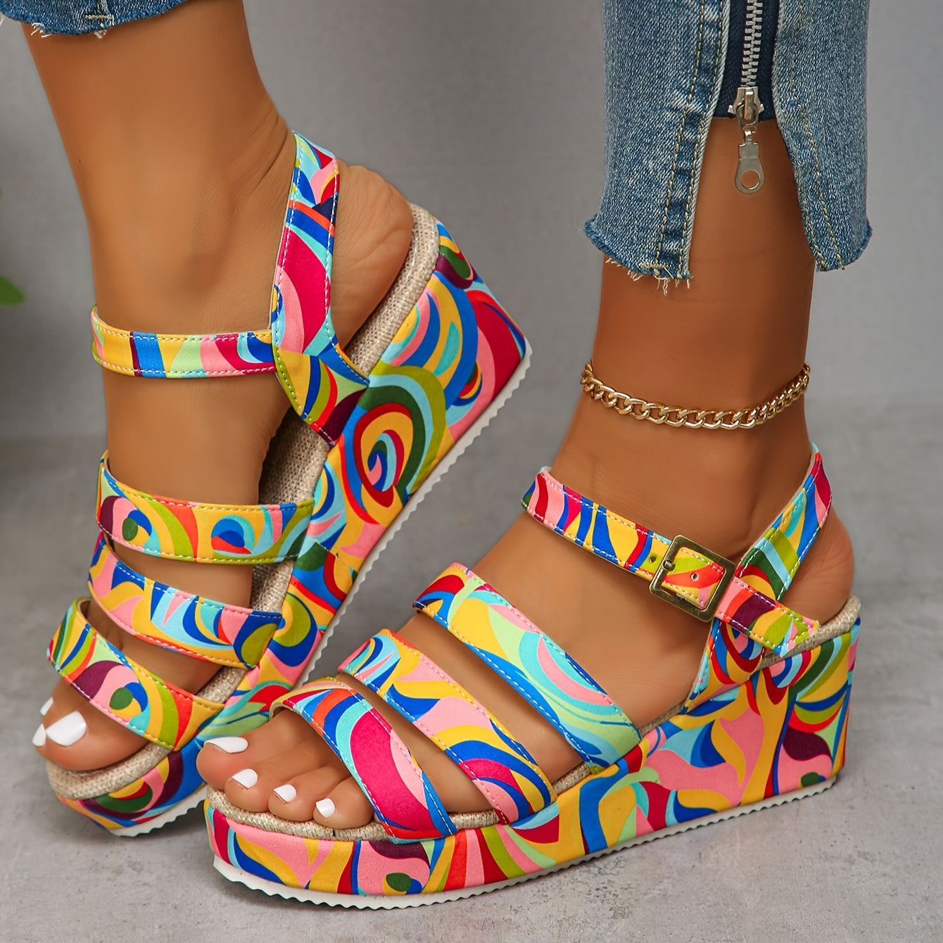 Warren | Stylish Platform Ankle Strap Sandals