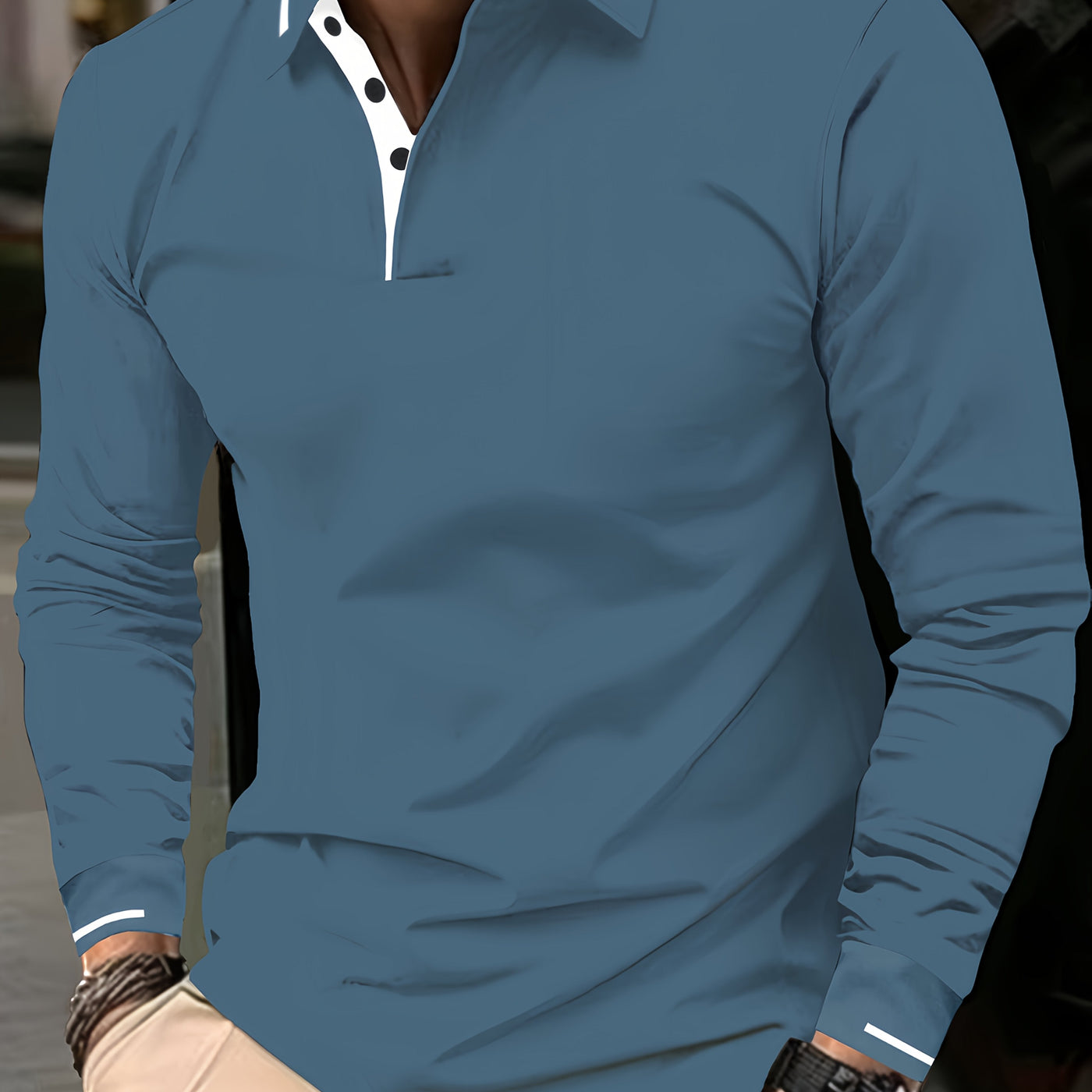 Warren | Refined Long-Sleeve Polo Shirt