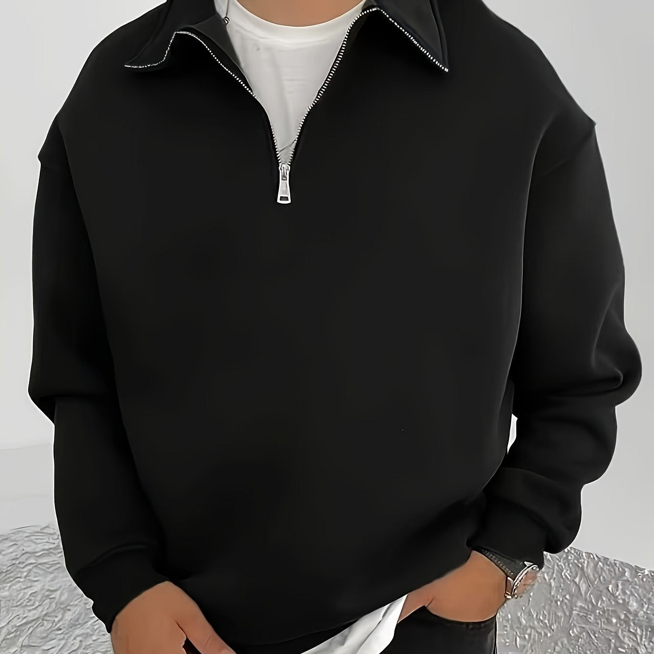 Warren | Collared Half-Zip Sweatshirt