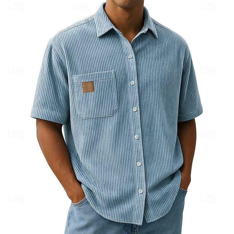 Warren | Relaxed Ribbed-Texture Shirt
