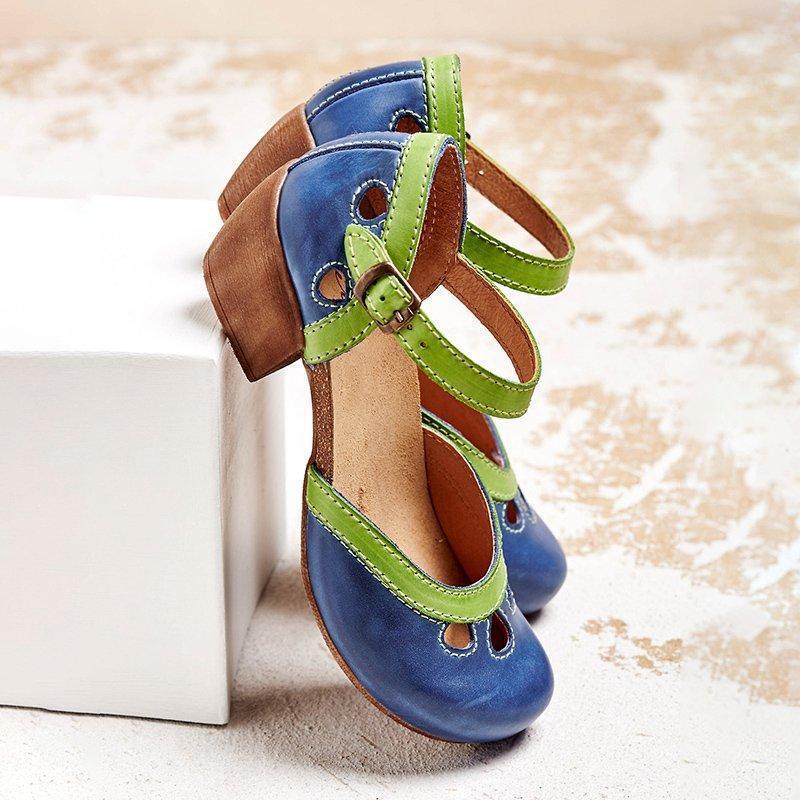 Warren | Elegant Comfort T-Strap Sandals