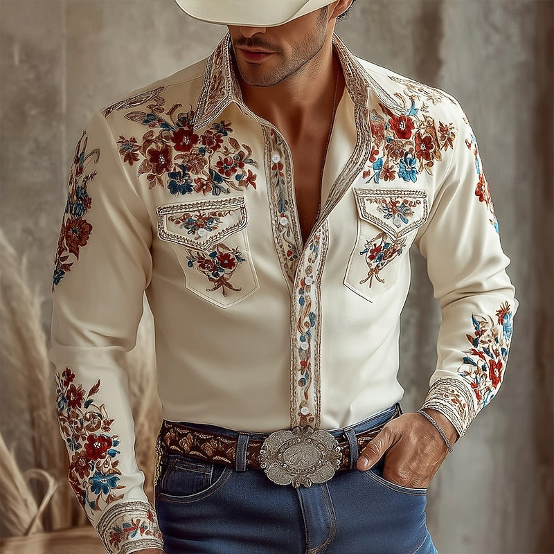 Warren | Embroidered Western Shirt