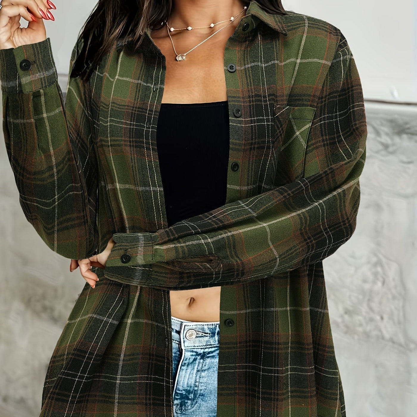 Warren | Longline Checked Shirt