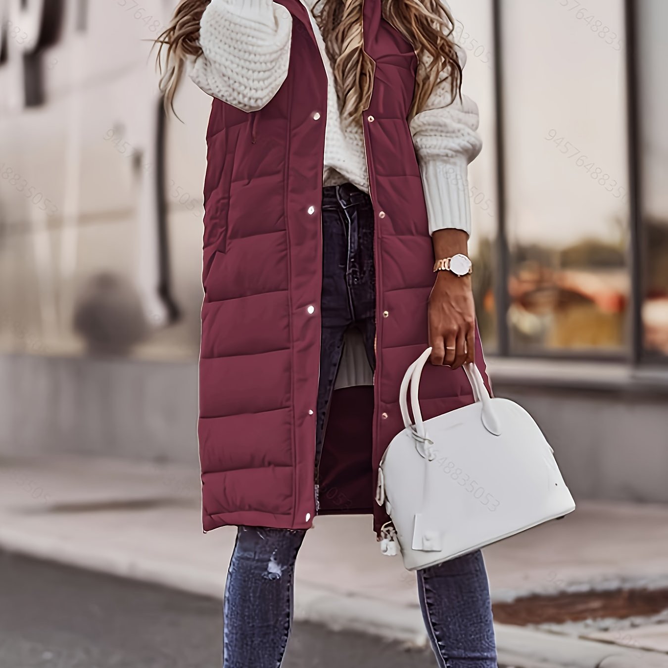 Warren | Longline Hooded Padded Gilet