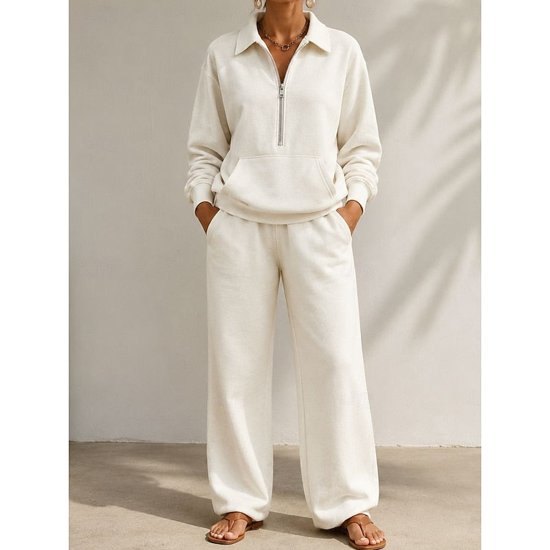 Warren | Relaxed Half-Zip Two-Piece Set
