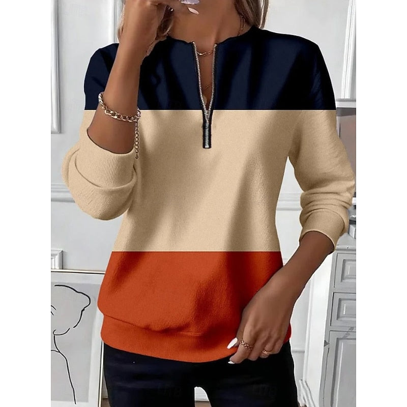 Warren | Colour Block Zip Sweatshirt