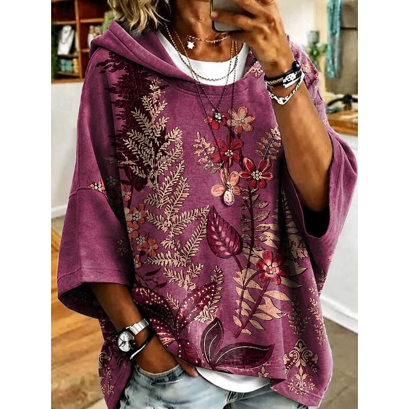Warren | Botanical Hooded Top