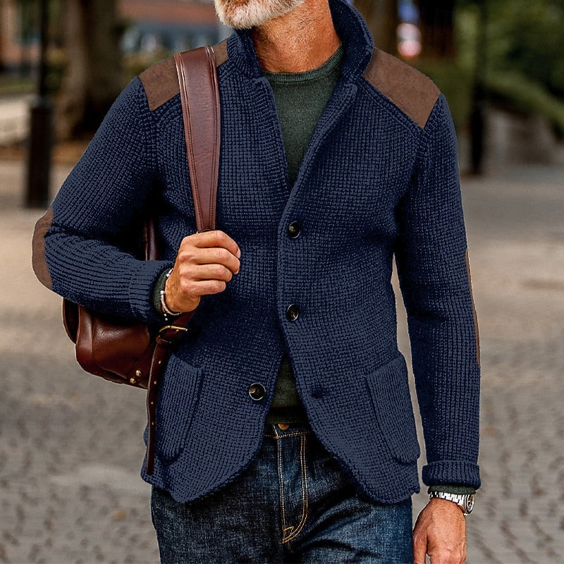 Warren | Structured Stand-Collar Cardigan