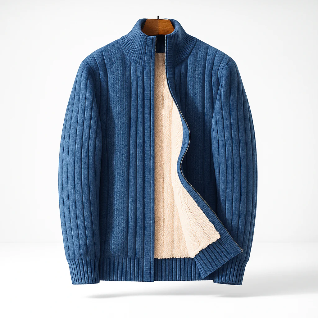 Warren | Casual Long Sleeve Zipper Cardigan