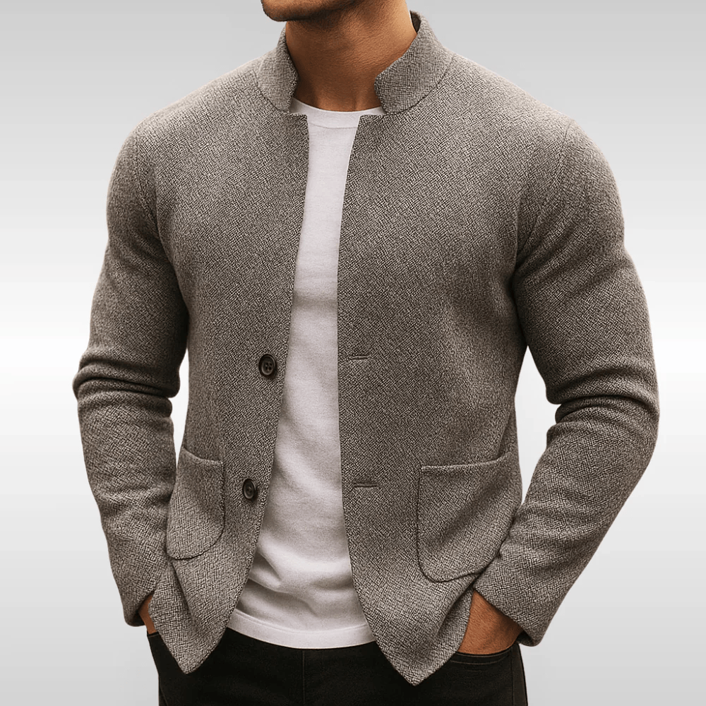 Warren | Classic Textured Pocket Cardigan