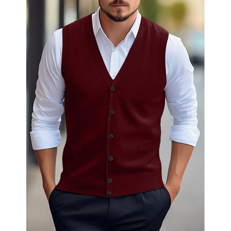 Warren | Refined V-Neck Sweater Vest
