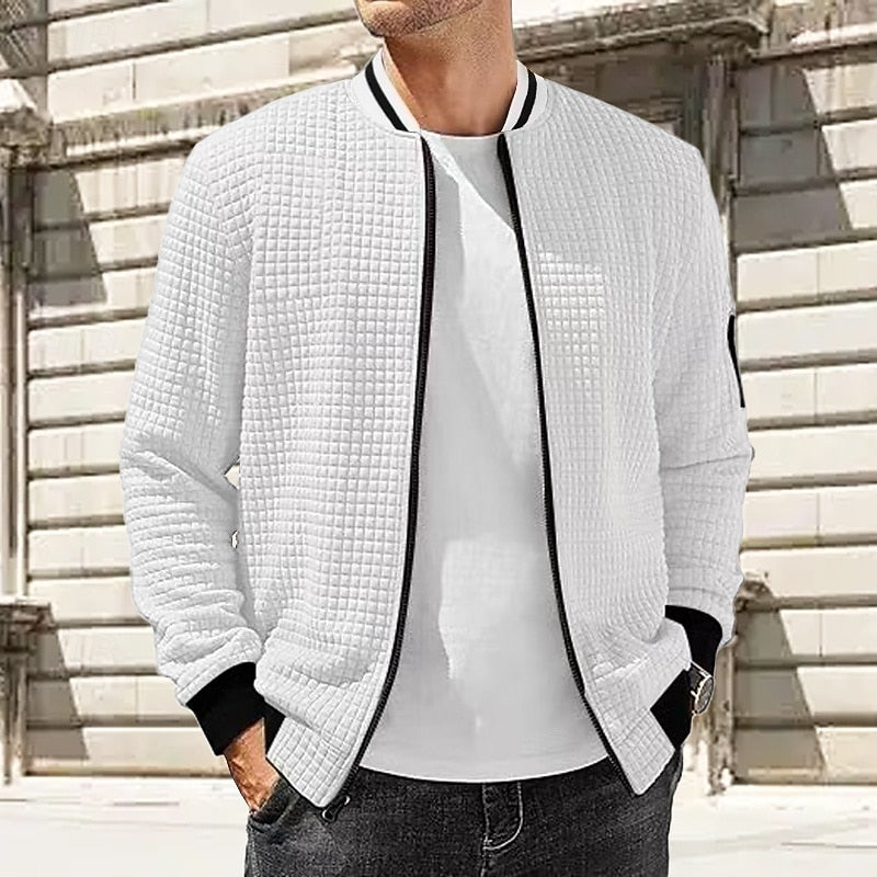 Warren | Textured Stand-Collar Jacket