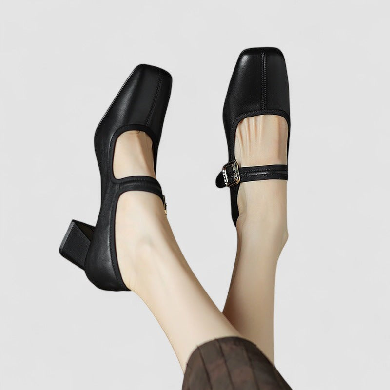Warren | Classic Chunky Strap Mary Jane Shoes