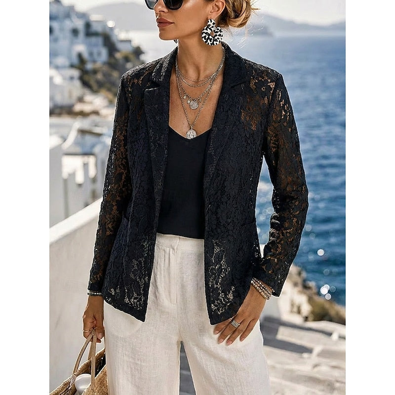 Warren | Refined Openwork Blazer