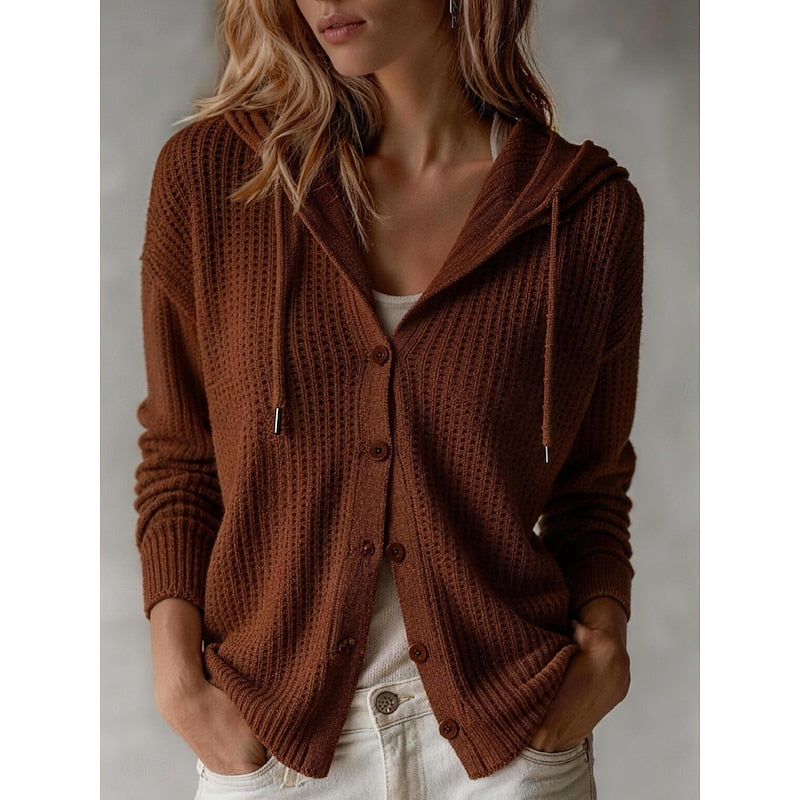 Warren | Hooded Textured Cardigan