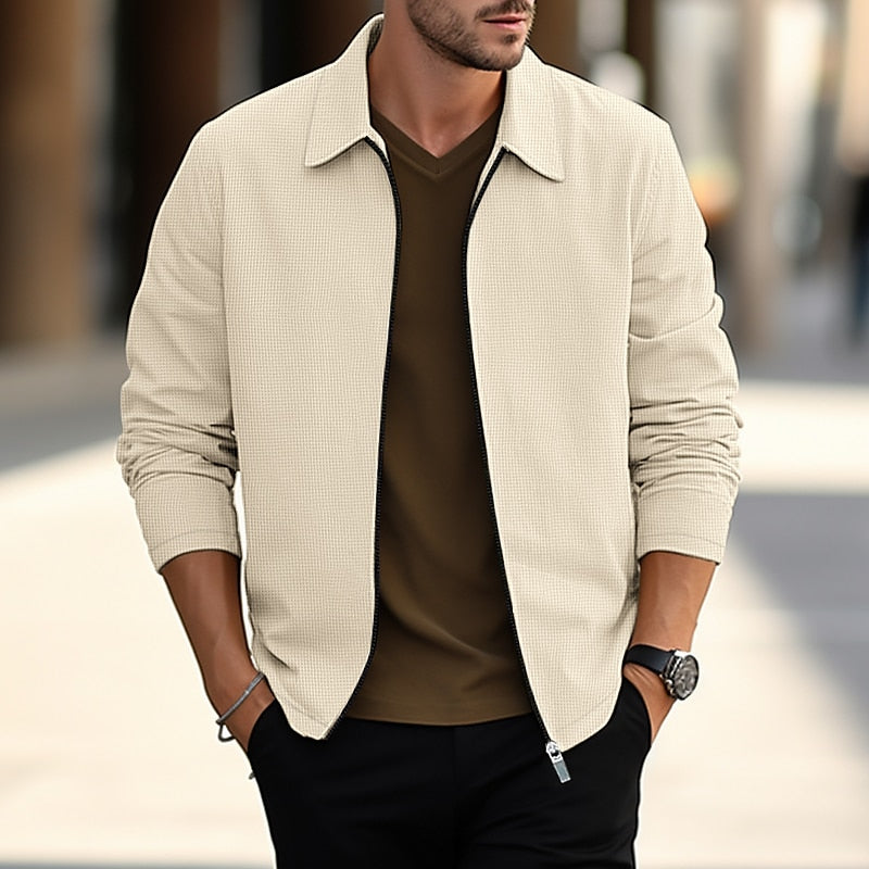 Warren | Textured Zip Overshirt