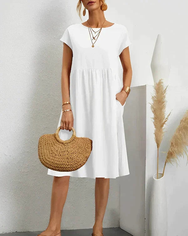 Warren | ELEGANT ROUND NECK DRESS