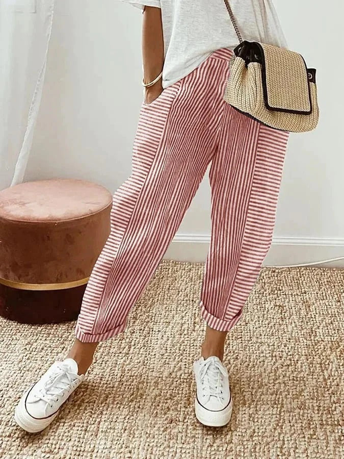 Warren | Relaxed Striped Summer Pants